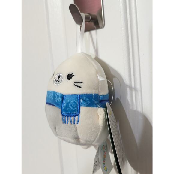 Squishmallow Lucille the Seal 4-inch Plush Christmas Ornament, S4 #162-3 - Picture 4 of 7